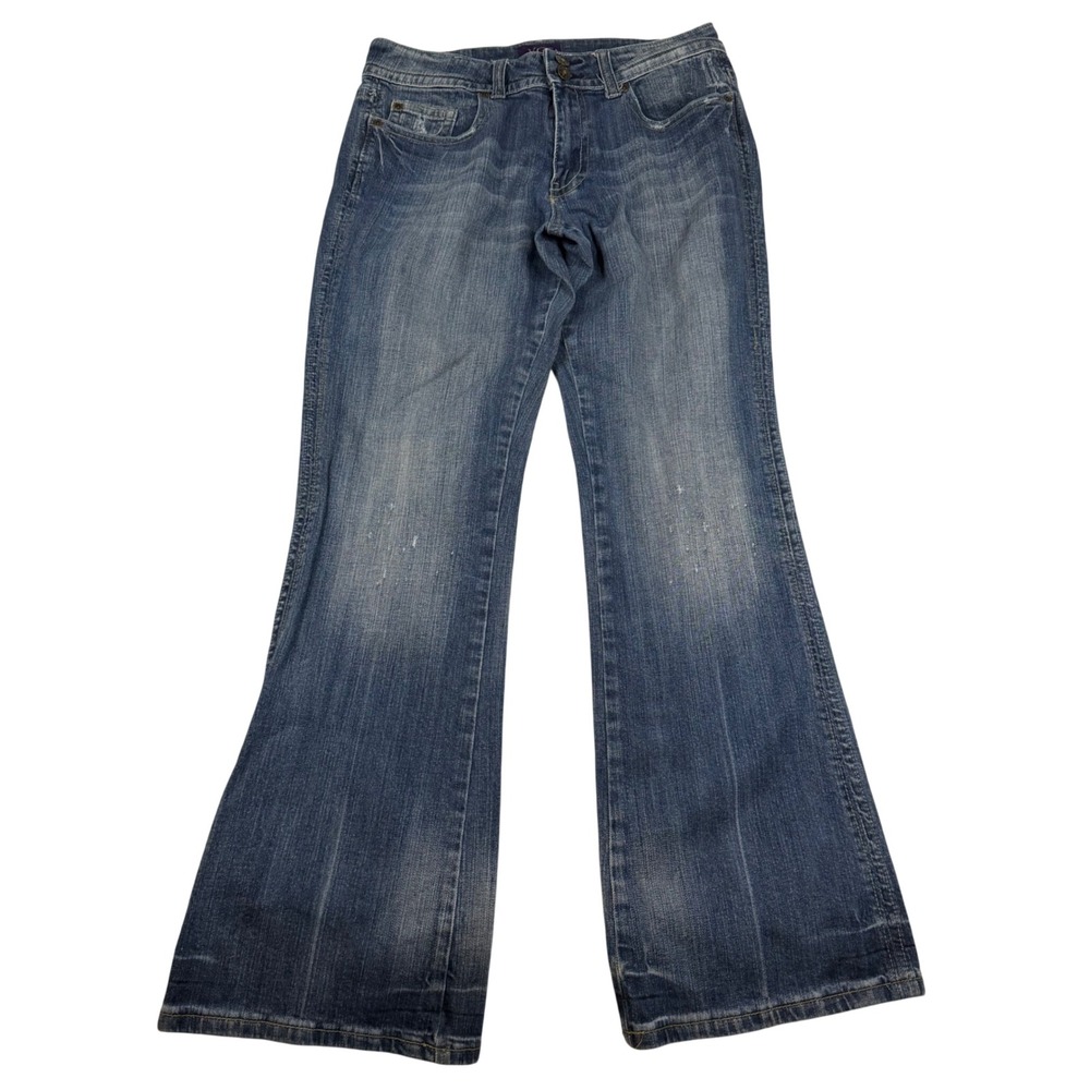 VGS Denim For All Time Bootcut Jeans Blue Medium Wash Flap Pocket WP2634J Size 6